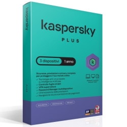 Kaspersky SOFTWARE SUPERSLIMBOX PLUS ANTIVIRUS FIREWALL FULL 1 LICENZA 1 ANNO 3 DISPOSITIVI (KL1042T5CFS-SSB)