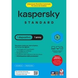 Kaspersky SOFTWARE BOX PLUS SUPERSLIM BOX ANTIVIRUS FIREWALL 1 ANNO 1 DISPOSITIVO (KL1042T5AFS-SSBATT)