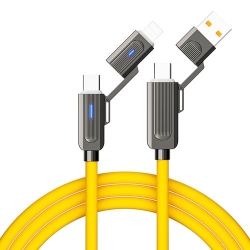 Andowl CAVO DI RICARICA RAPIDA 4-IN-1 100W Q-SJ58 USB-C/LIGHTNING