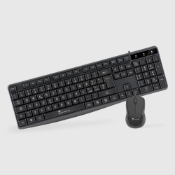 Techmade KIT TASTIERA + MOUSE NERA (TM-KM002) CON CAVO USB