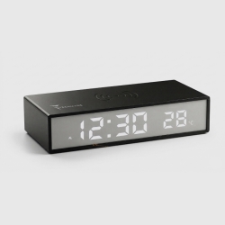 Techmade SVEGLIA DIGITALE TM-2201 CON FUNZIONE DI RICARICA WIRELESS 15W - NERO