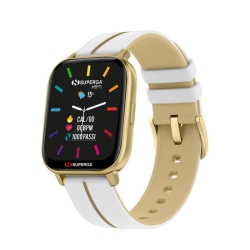 Superga SMARTWATCH SWT-STC014 INK CINTURINO SILICONE BIANCO-GOLD DORATO / CASSA ALLUMINIO