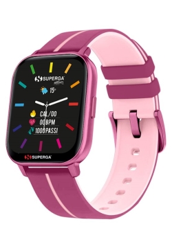 Superga SMARTWATCH SWT-STC022 INK CINTURINO SILICONE ROSA / CASSA ALLUMINIO