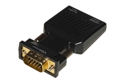 Link ADATTATORE DA PC VGA + AUDIO 3,5 MM STEREO A TV O VIDEO HDMI (LKADAT129)