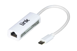 Link ADATTATORE USB-C MASCHIO / CONNETTORE RJ45 FEMMINA PER RETI GIGABIT 10/100/1000 (LKADAT82)