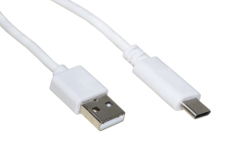 Link CAVO USB 2.0 A MASCHIO / USB-C  MT 1.8 BIANCO (LKC2018)