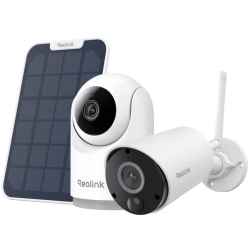 Reolink TELECAMERA SORVEGLIANZA E-SERIES E321 + ARGUS B320 WIFI A BATTERIA CON PANNELLO SOLARE 