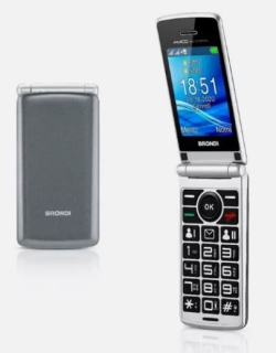 Brondi CELLULARE AMICO SINCERO+ DUAL SIM GREY GRIGIO
