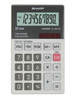 Sharp CALCOLATRICE FINANZIARIA SH-ELW211GGY GRIGIO