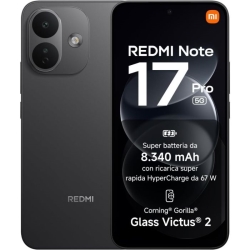 Xiaomi SMARTPHONE REDMI NOTE 17 PRO 5G - 6+256GB BLACK NERO