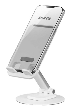 Leovin SUPPORTO PIEGHEVOLE DA TAVOLO PER SMARTPHONE/TABLET (LE-161) BIANCO