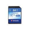 Verbatim SECURE DIGITAL 64 GB PREMIUM SDXC (44244) CLASS 10