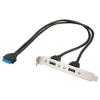 Lindy CAVO USB CON STAFFA METALLICA USB 3.O TIPO A 20 POLI ICD (33096)