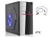 Ktx CASE TX-662 MATX ALIMENTATORE 550W + PORTA USB 3.0 - NERO / ROSSO