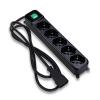 Tecnoware MULTIPRESA POWER CLEANER 5P IEC - 5 USCITE ITALIA/SCHUKO CON SPINA IEC C14 (FMP5IECIG)