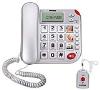 Brondi TELEFONO FISSO SUPER BRAVO PLUS CON TELECOMANDO PER CHIAMATE DI SOCCORSO