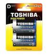 Toshiba BATTERIE ALCALINE TORCIA D LR20 1.5V 2PZ (LR20GCNN-BP2-10)