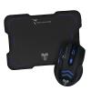 Techmade MOUSE + MOUSE PAD GAMING TM-M016-BL BLU