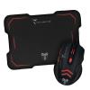 Techmade MOUSE + MOUSE PAD GAMING TM-M016-RED ROSSO