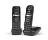 Siemens TELEFONO CORDLESS GIGASET AS670A DUO NERO SEGRETERIA (L36852-H2836-K101)