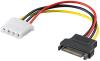 Molex PN CAVO ALIMENTAZIONE INTERNO SATA MASCHIO - MOLEX 4 POLI FEMMINA CM 15 (E10473)