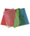 Nikoffice BUSTE PORTADOCUMENTI CON BOTTONE A4 COLORI ASSORTITI 5PZ