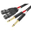 Ridem CAVO AUDIO 2 X XLR F / 2 X 6.3MM - 3MT (RDM C93)