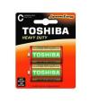 Toshiba BATTERIE ZINCO MEZZA TORCIA R14 C 1.5V 2PZ