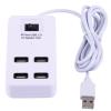 Leovin HUB 4 PORTE USB 2.0 (LE-857) CON INTERRUTTORE SWITCH - BIANCO