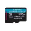 Kingston TRANS FLASH 512 GB CANVAS GO PLUS (SDCG3/512GBSP) CLASS 10 (SENZA ADATTATORE)