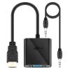  Marca non in elenco ADATTATORE HDMI M / VGA F CON CAVO AUX DA 3.5MM - NERO