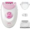 Braun EPILATORE SILK EPIL 3 WHITE E PINK SE3 031 - BIANCO/ROSA