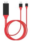 Link CAVO HDTV ADATTATORE VIDEO UNIVERSALE 3IN1 IPHONE ANDROID TYPE-C LIGHTNING MICRO USB A HDMI - 1MT
