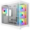 iTek CASE GAMING DARK CAVE CURVED ITGCADCCW - NO ALIMENTATORE - DESIGN CURVO - BIANCO