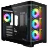 iTek CASE GAMING DARK CAVE CURVED ITGCADCCB - NO ALIMENTATORE - DESIGN CURVO - NERO