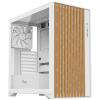 iTek CASE GAMING WOODY ITGCAWO28W - NO ALIMENTATORE - FRONTALE IN LEGNO - BIANCO