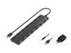 Conceptronic HUB 7 PORTE USB 2.0 (HUBBIES08BP) NERO ALIMENTATO