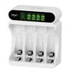 Andowl CARICABATTERIE SMART LCD CHARGER PER 4 PILE AA/AAA - MICRO USB/TYPE-C (Q-CD48)
