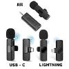  Marca non in elenco MICROFONO LAVALIER WIRELESS LIGHTNING/TYPE-C/AUX SMARTPHONE APPLE ANDROID IPAD (WR03) CON CLIPS