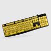 Techmade TASTIERA TM-K002-YEL TASTI GIALLI BIG FONT LAYOUT
