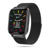 Superga SMARTWATCH SWT-STC013 INK CINTURINO ACCIAIO MESH NERO / CASSA ALLUMINIO NERO
