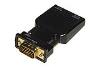 Link ADATTATORE DA PC VGA + AUDIO 3,5 MM STEREO A TV O VIDEO HDMI (LKADAT129)